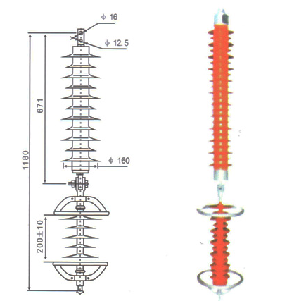氧化锌避雷器结构和实物高清图片